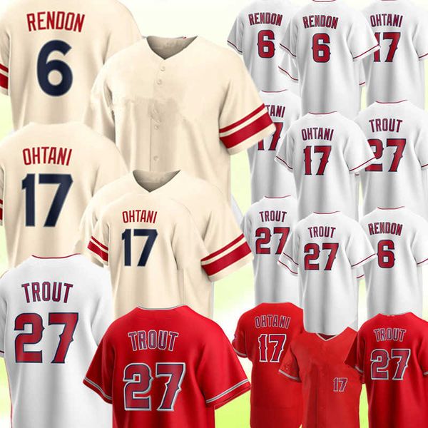 

2022 baseball jerseys shohei ohtani anthony rendon mike trout jo adell albert pujols zack cozart andrelton simmons luis valbuenastitched bas, Blue;black
