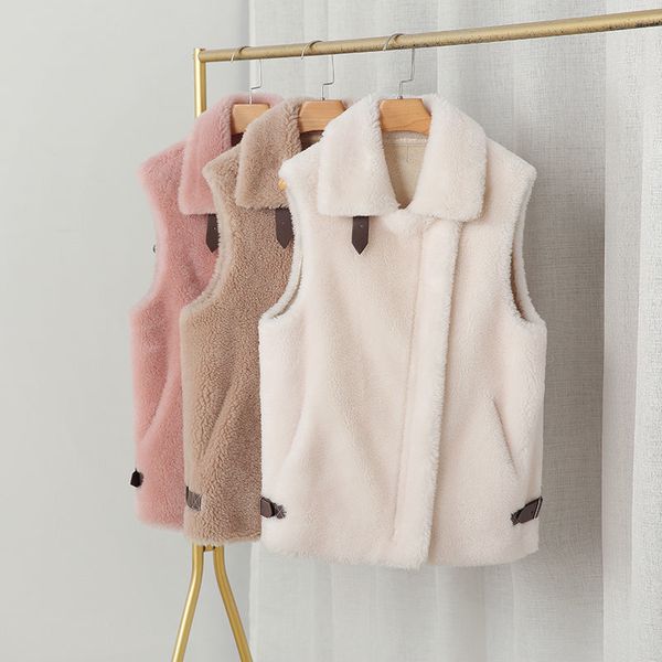 

womens fur faux fur women autumn winter fashion faux fur vest female elegant casual warm outwear ladies coat sleeveless waistcoat gilet c267, Black