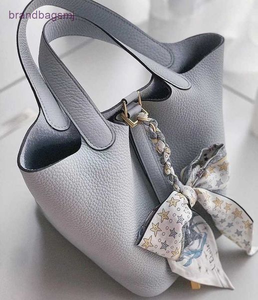 

bags herme correct version new holy grail blue vegetable basket bag 18cm bucket leather lychee tc hand female