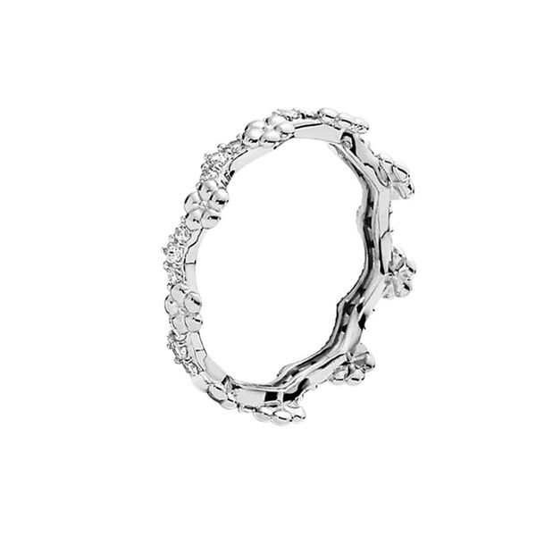 

authentic sterling silver flower crown stacking ring fashion party jewelry for women girls with original box set for pandora rose gold desig, Slivery;golden