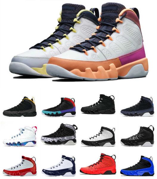 

mens 9 basketball shoes change the world bred racer blue snakeskin white pink university gold silver glitter jumpman 9s men