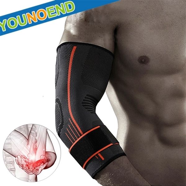 

elbow knee pads 1pair brace support sleeves with strap for tendonitis tennis compression golf treatment pain relief 220924, Black;gray