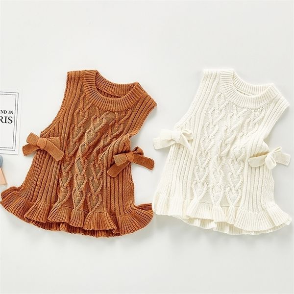 

waistcoat toddler baby girls vest autumn winter warm all-match knitted sweater vest born baby girl wearing waistcoat kids clothes 220927, Camo