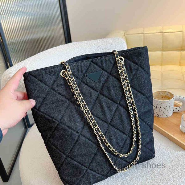 

2022 evening bags large capacity diamond denim tote bag women shopping handbag designer handbags messengers crossbody bag purses