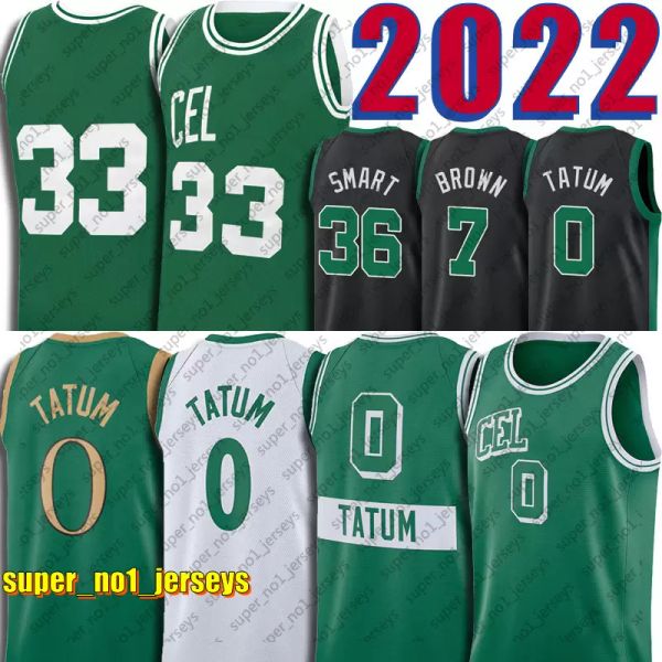 

basketball jayson tatum basketball jersey larry bird finals bostons celtices jaylen brown jerseys 33 0 2022 36 7 marcus smart mens green, Black;red