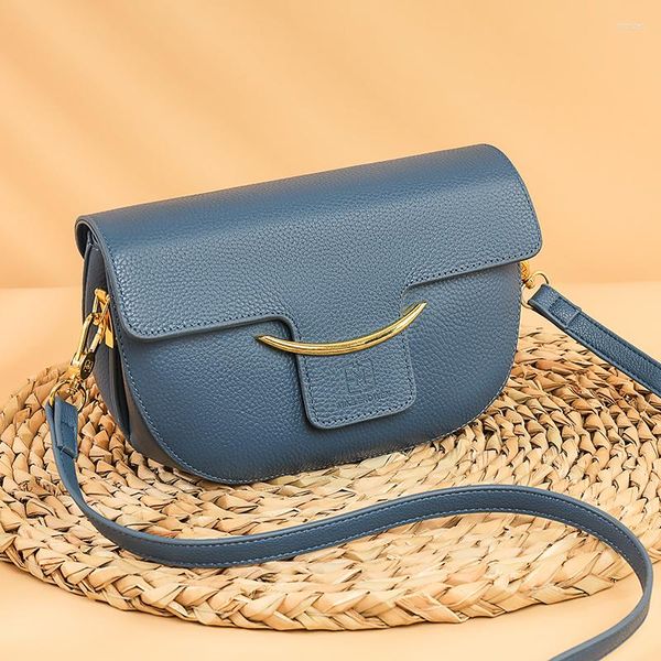 

evening bags genuine leather shoulder for women fashion solid color ladies handbags female crossbody tote