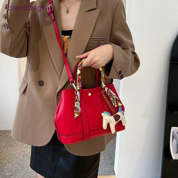 

bag herme large capacity tote women's 2022 autumn new versatile western garden handbag one shoulder oblique straddle
