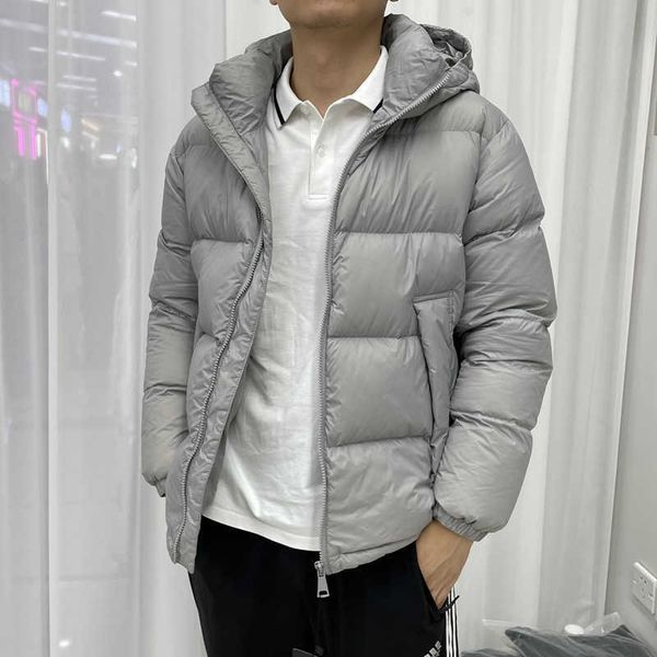 

women's down & parkas autumn and winter 90 white duck down jacket women's short hooded fashion couple's bread men's coat, Black