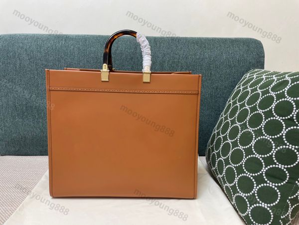 

10a tier mirror quality large shopping bag luxury designer womens real leather sunshine tote black handle purse shoulder strap bags classic