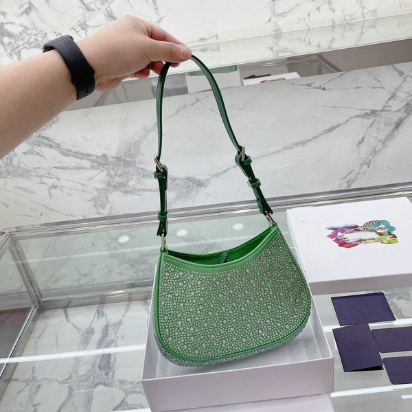 

women's rhinestone bags luxury designer handle handbags ladies crystal shoulder bags tote zipper purse crossbody designers
