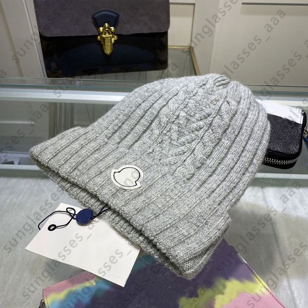 

designer hats knitted hat letter print warm wool caps winter skiing outdoor cold protection 8 colos, Blue;gray