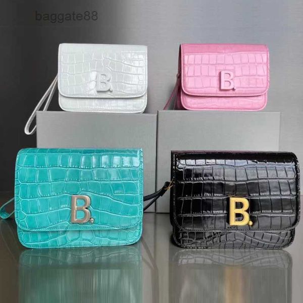 

2022 designer bags bbbalencaig'as b home hourglass leather women's crocodile tofu single shoulder messenger mini small s wgx6