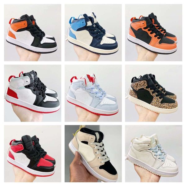 

ts 1s cactus jack kids basketball shoes travis scotti high og 1 ts jam sneakers outdoor sports youth junior children trainers 22-37, Black