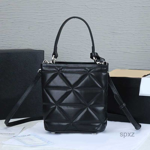 

evening bags 2022 diamond lattice bucket shoulder cross body bags women handbag material metal hardware hasp letter casual tote purse adjust