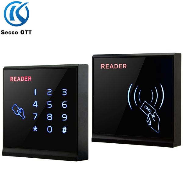 

password swipe nfc access control card reader read id 125khz or ic 13.56mhz card wiegand 26 34 communication format ip68 outdoor waterproof