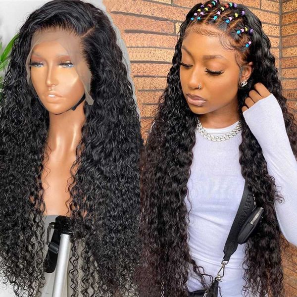 

synthetic wigs new wig women's black small curly hair rose net set 220927