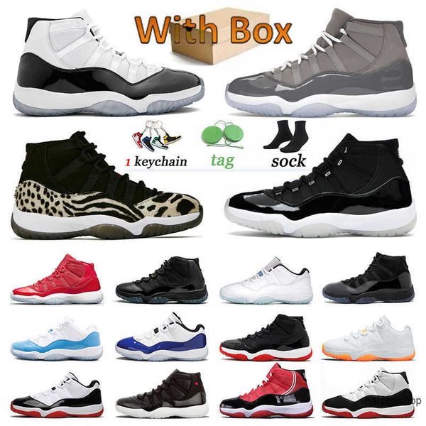 

jumpman 11 trainers jubilee 25th anniversary basketball shoes mens womens concord bred low animal instinct citrus space jam sports 11s og de, Black