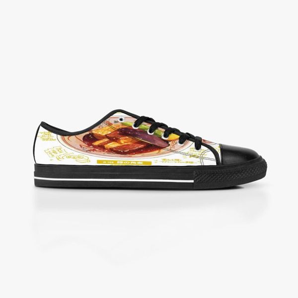 

custom shoes classic canvas low cut skateboard casual triple black accept customization uv printing low mens womens sports sneakers fashion