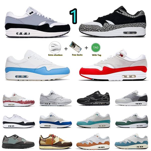 

mens womens runnings shoes air 1 london unc university blue sketch sketch to shelf schematic patta x aqua noise wolf grey game royal elephan