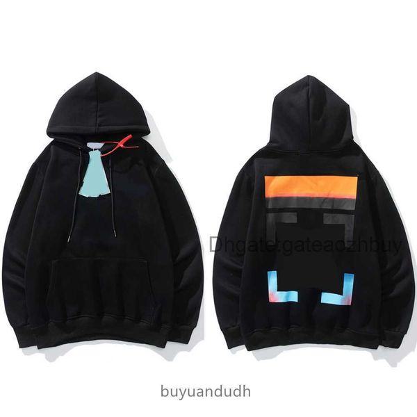

men's hoodies offs flower designer fashion mens x printed hoody women hooded sweatshirt loose brand classic sweatshirts spring ob5o, Black