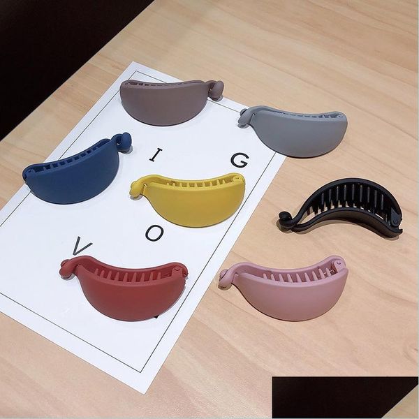 

hair clips barrettes candy color hair horsetail clips dl polish women solidcolor resin hairpin headdress jewelry accessories adt pon dh3xs, Golden;silver