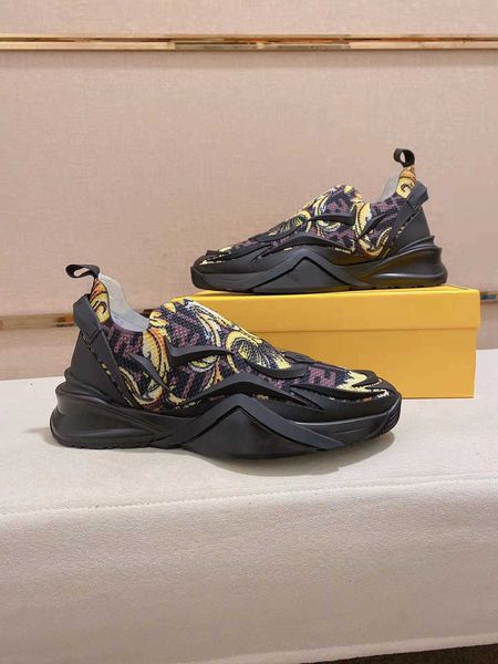 

brand men flow sneakers shoes comfort nylon suede casual sports zipper rubber runner sole tech fabrics outdoor trainer