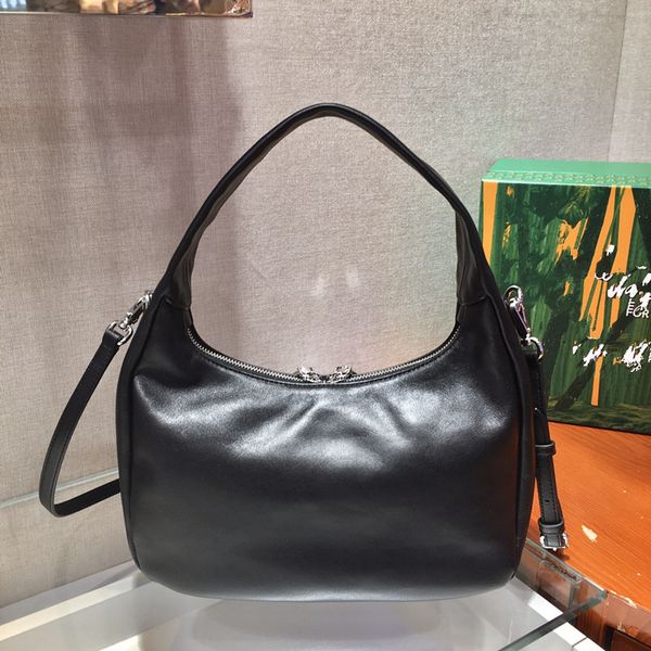 

2022 women new style bag calfskin slouchy underarm bag with chain