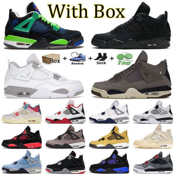 

designer 4 basketball shoes j4 jumpman woman offs white oreo doernbecher sports sneakers red thunder military black canvas 4s men trainers v