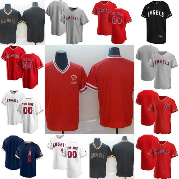 

custom jersey los angeles''angels''mens women youth shohei 17 ohtani mike 27 trout anthony 6 rendon jo 59 adell baseball, Blue;black