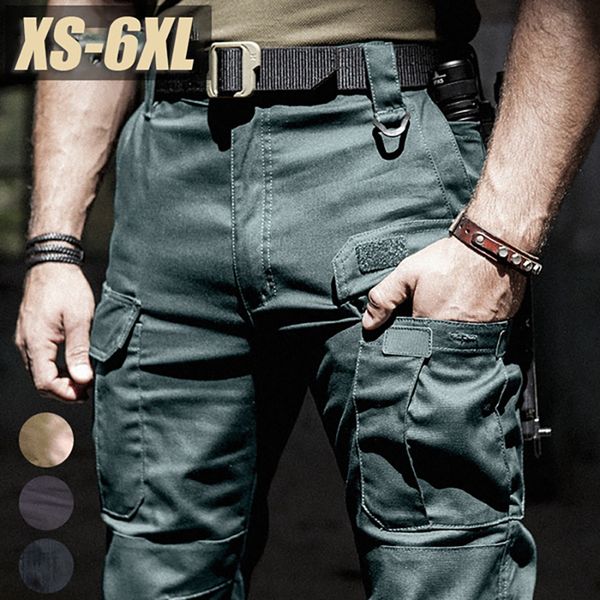 

mens pants waterproof outdoor tactical multipocket breathable lightweight army casual long trouser quick dry cargo 220927, Black