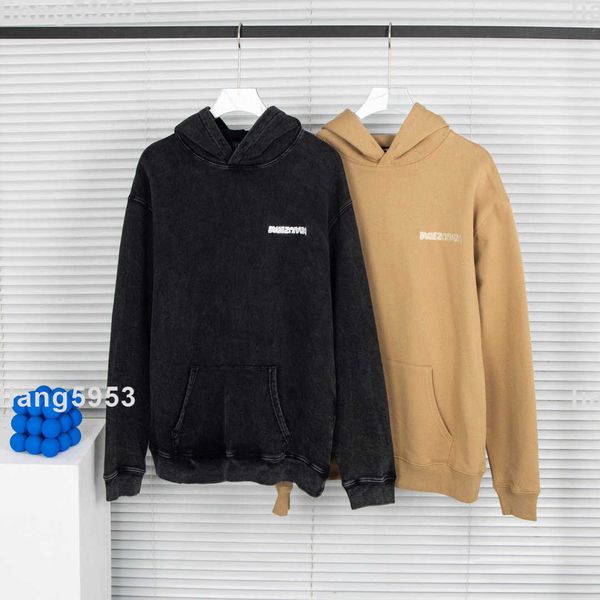 

22ss man woman hoodie sweater sweatshirt jacket motorcycle patchwork retro winter, Black