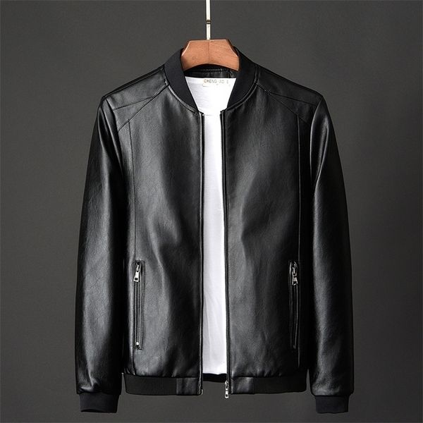 

men's jackets leather jacket bomber motorcycle jacket men biker pu baseball jacket plus size 7xl fashion causal jaqueta masculino j410, Black;brown