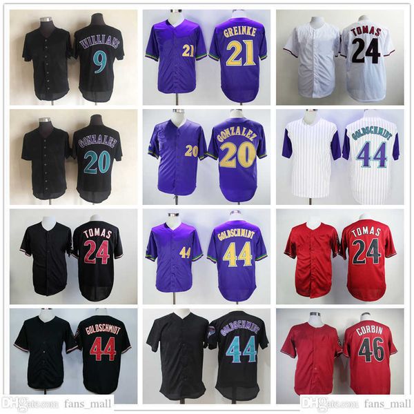 

mitchell and ness baseball jersey vintage 9 matt williams 20 luis gonzalez 21 zack greinke 24 yasmany tomas 44 paul goldschmidt patrick corb, Blue;black