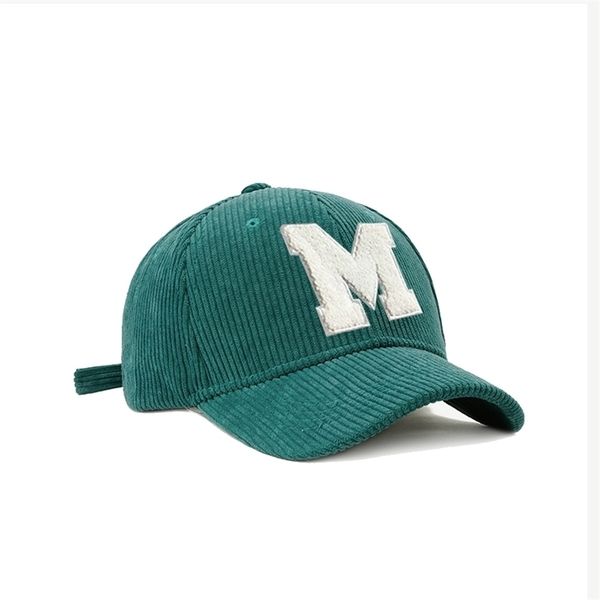 

ball caps winter hat corduroy womens baseball  embroidery mens for female hiphop retro cotton plain bqm200 220927, Blue;gray