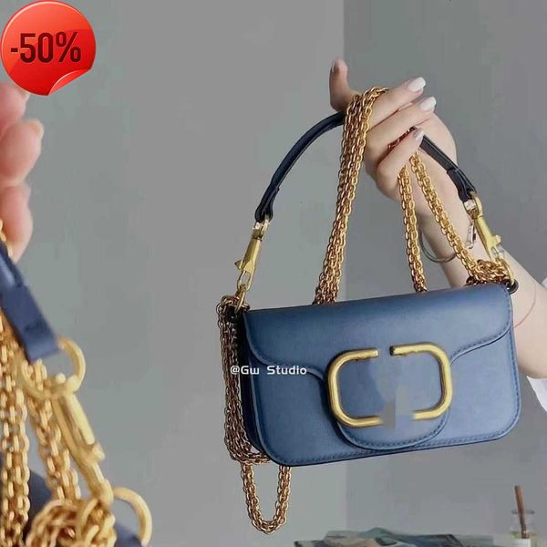 

designer bags vt warren loco mini bag women's new genuine leather retro chain underarm versatile handheld one shoulder crossbody tote b