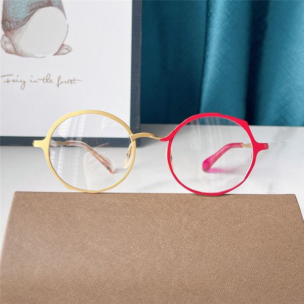 

optical eyeglasses for men women retro mm-0038 style anti-blue light lens plate titanium frame with box, White;black