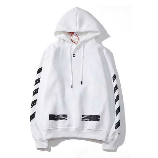 

classic men's luxury jackets sweatshirts brand offs pullover hoodies designer women sweater men arrow cross letter print hoodie trend, Black;brown