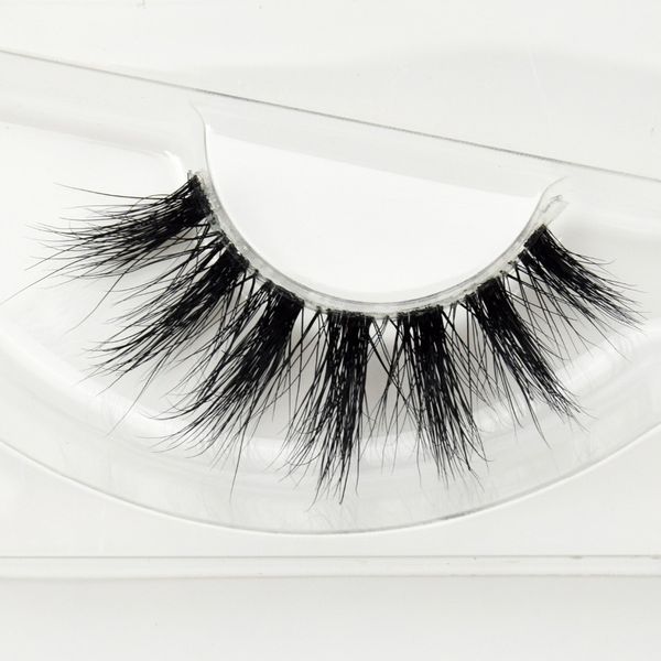 

new arrival high quanlity crystal 3d real mink lashes eyelashes extension transparent terrier soft false eye lashes 1 pair f41
