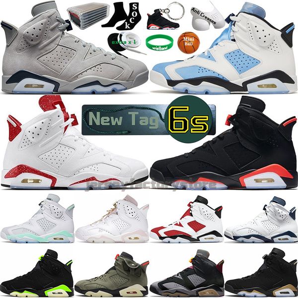 

mens basketball shoes 6 6s unc home infrared georgetown bordeaux red oreo carmine midnight navy black cat olive green gold hoops men sports
