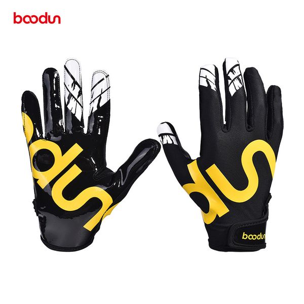 

sports gloves boodun professional baseball batting glove for men women anti slip softball sport gloves baseball hitter gloves equipment 2209, Black