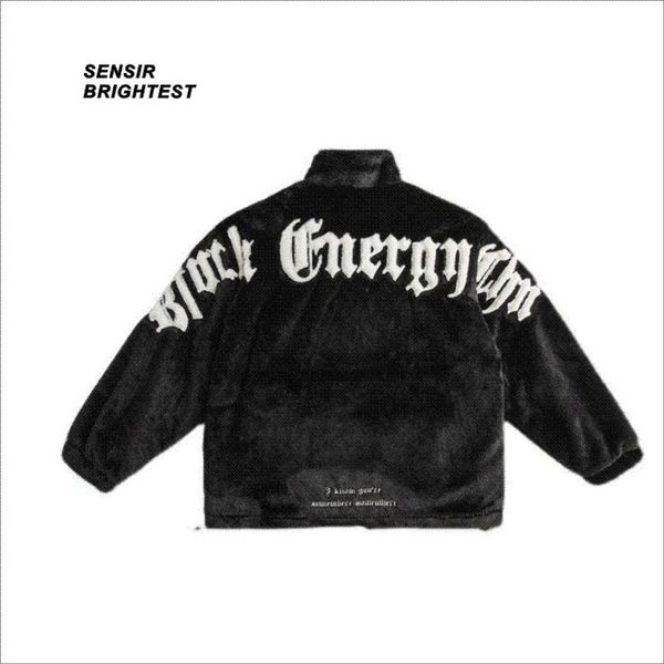 

men's jackets tracksuits hip hop4xl faux fu jacket imitation rabbit hair cotton clothes and women's fashion brand loose thicken wi, Black;brown