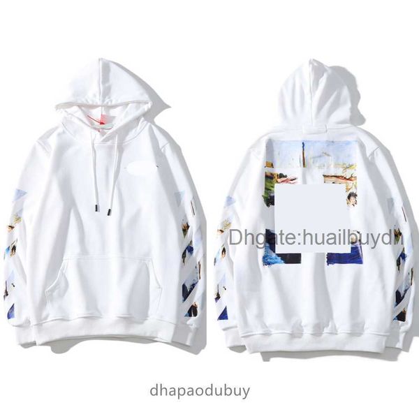 

Coat coat Fashion Classic Offs Mens Hoodies Loose High Quality Sweatshirts Zipper Hoodie Cotton Pullover Long Sleeved Back Oil Paint Arrow x Men Women 8JM9, 51