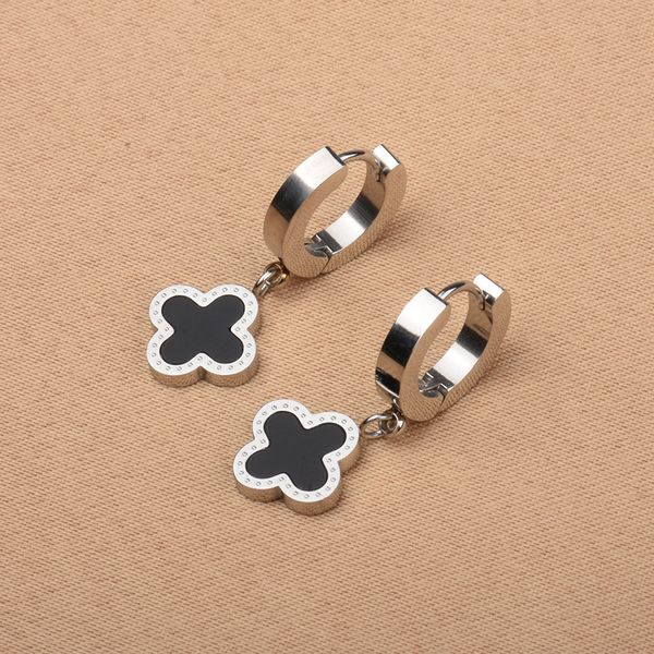 

popular clover charm earring jewelry for women gift, Golden