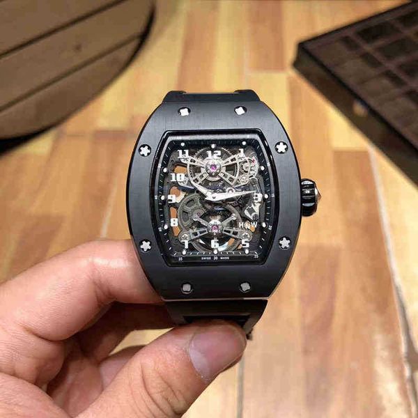 

multi-function superclone luxury mens mechanical watch richa milles business leisure rm17-01 fully automatic ceramic case tape fashion swiss, Slivery;golden