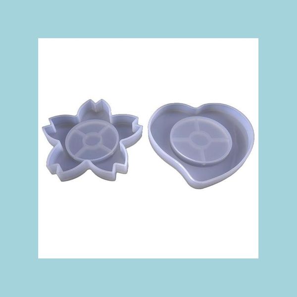

molds large cherry blossom and peach sile mold flexible translucence uv resin diy flower coaster jewelry craft mods drop delivery 202 dhvkk