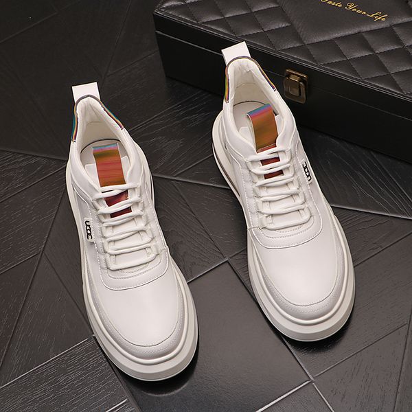 

european classic wedding dress party shoes fashion non-slip white sports casual sneakers round toe thick bottom oxford business driving walk, Black