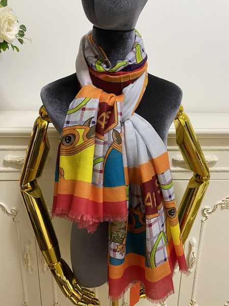 

women long scarves shawl 100% cashmere material thin and soft print lettes pattern size 180cm -100cm, Blue;gray