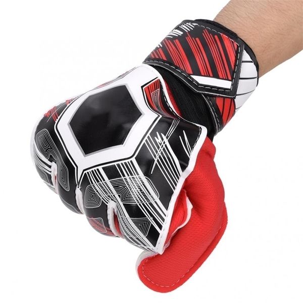 

sports gloves professional children soccer goalkeeper football latex slip protection thickened goalie mitten 220926, Black