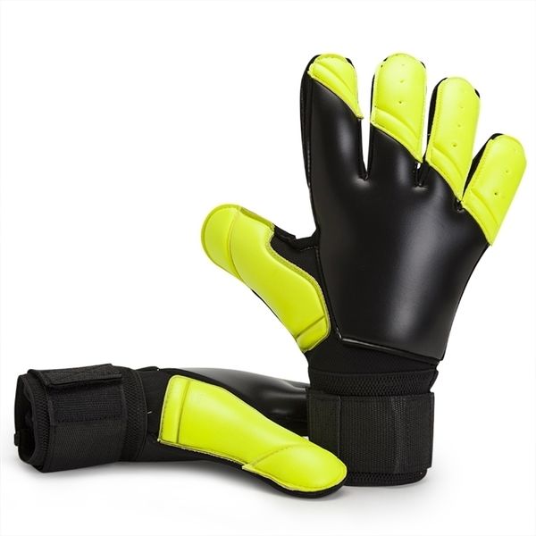 

sports gloves latex goalie gloves with finger protection removable thickened soccer goalkeeper size 8 9 10 220926, Black