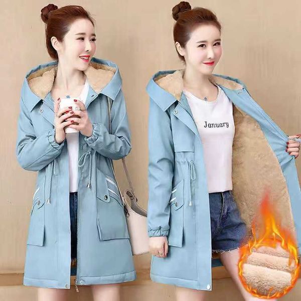 

trench coats spring autumn trench coat woman 2022 new korean single-breasted mid-long women trench coat overcoat 3xl khaki windbreaker femal, Tan;black